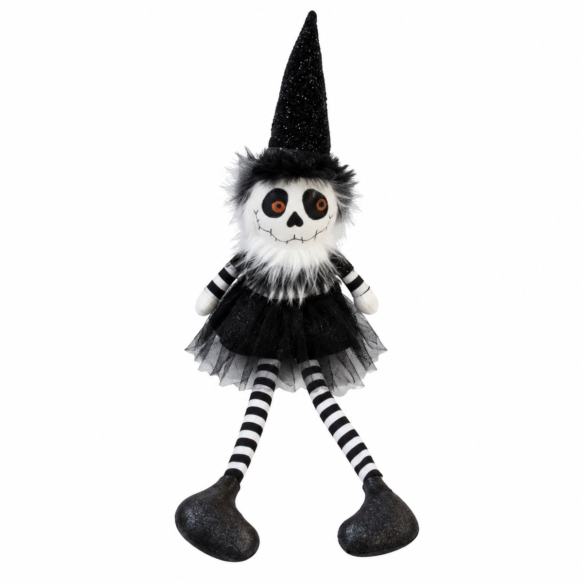 Poupée décorative d’Halloween en polyester - Noir