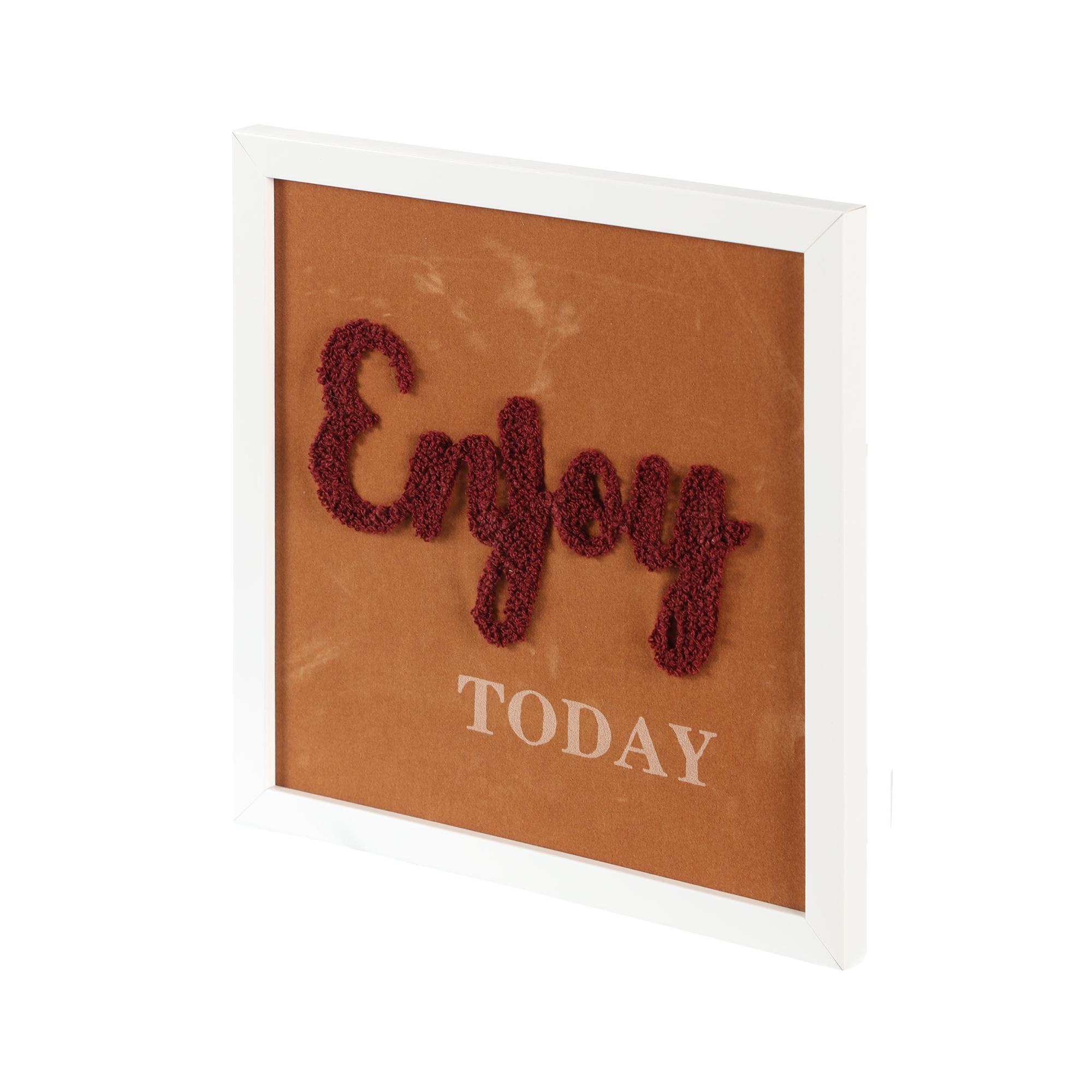Cadre en bois avec message - Marron