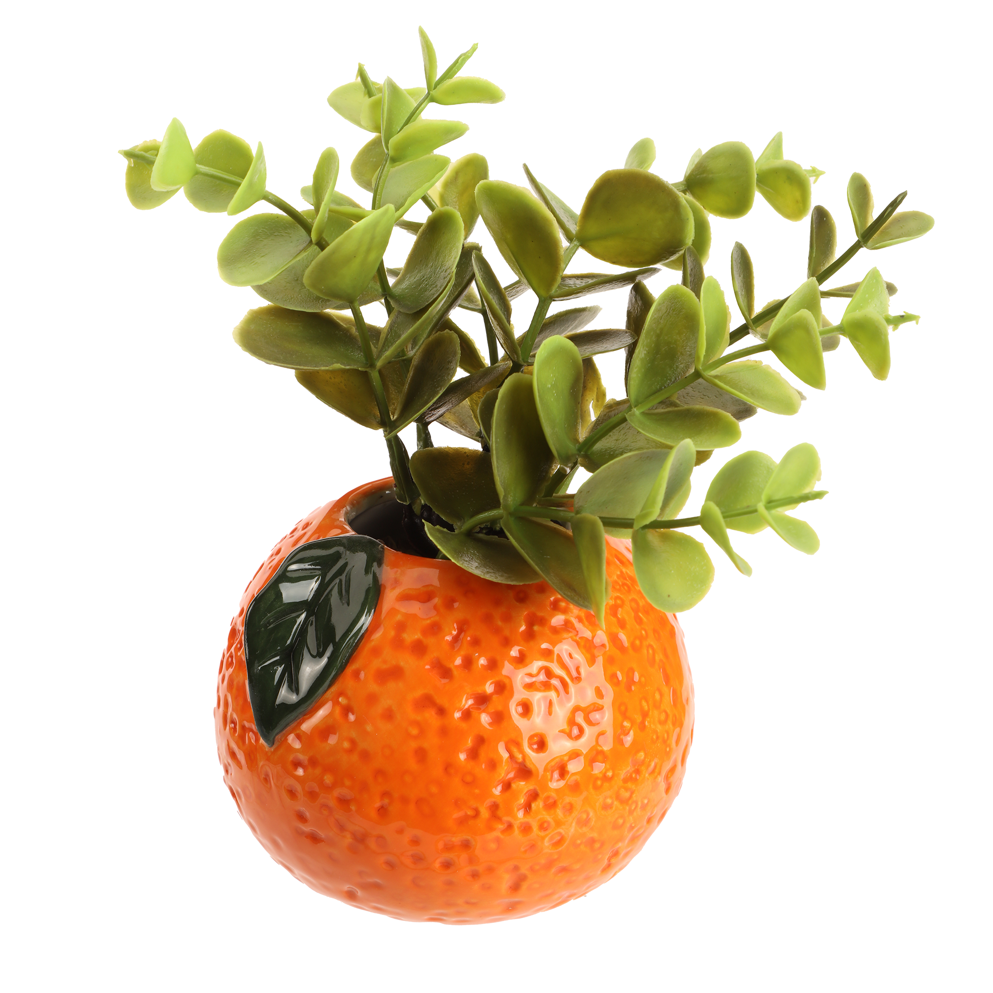 Plante artificielle en pot motif fruits 7×7×14 cm