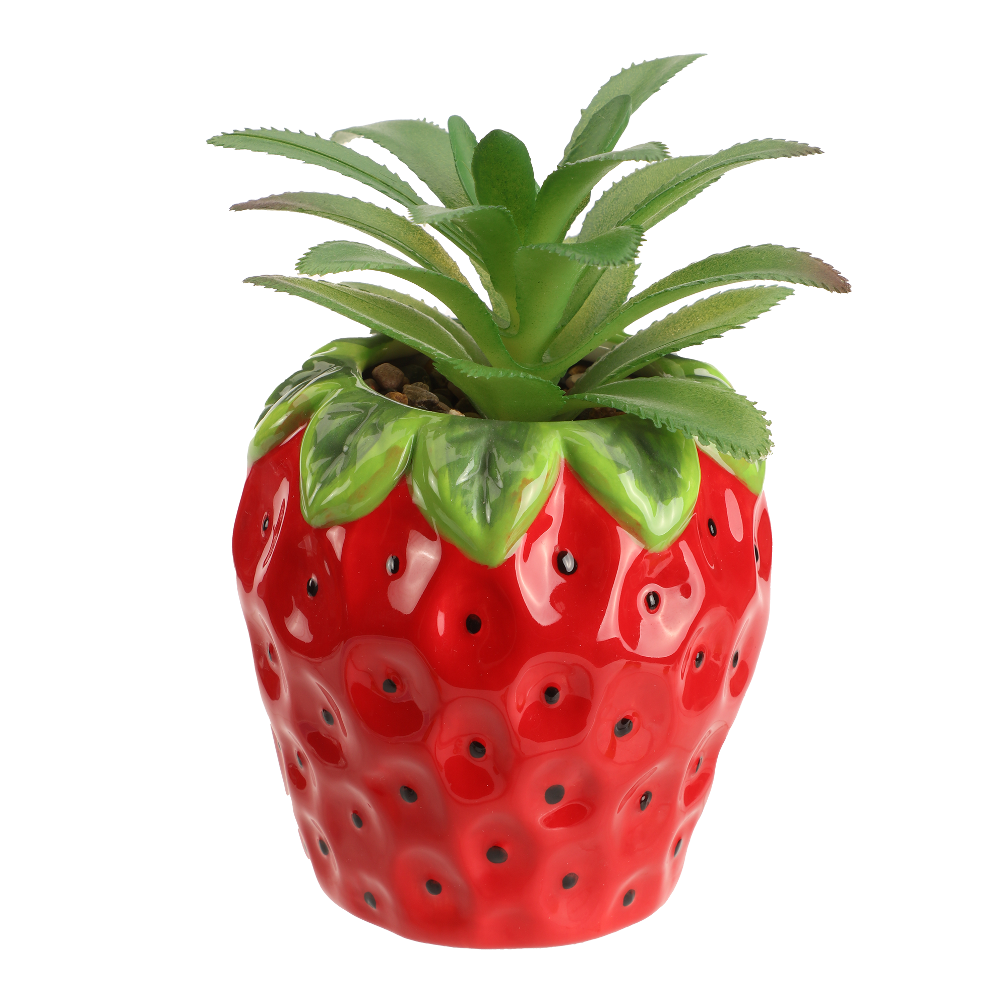 Plante artificielle en pot motif fruits 7×7×14 cm