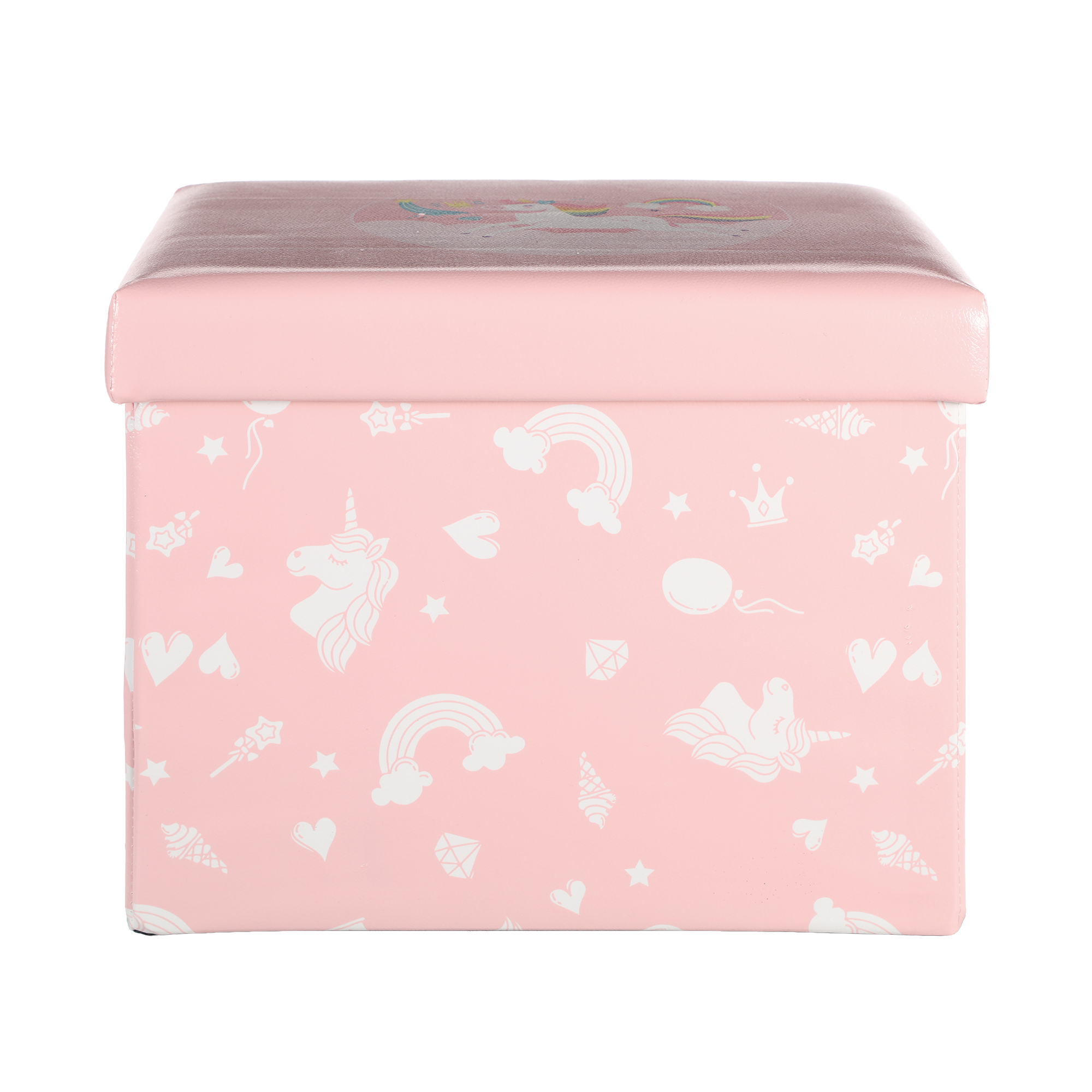 Pouf de rangement pliable