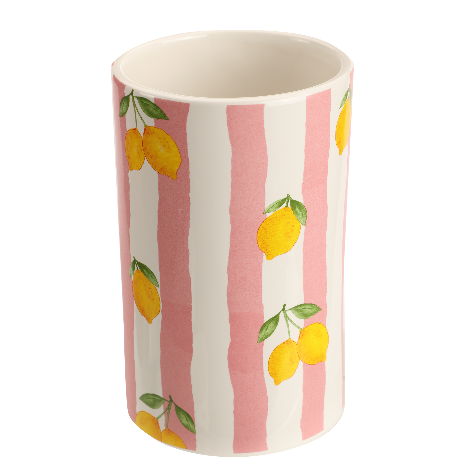 Vase en céramique motif fruits 10×10×16 cm