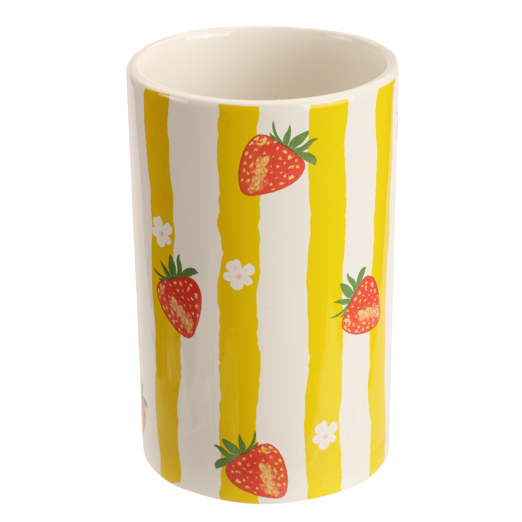 Vase en céramique motif fruits 10×10×16 cm