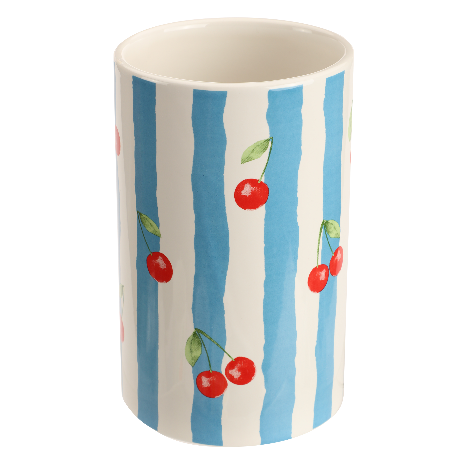 Vase en céramique motif fruits 10×10×16 cm