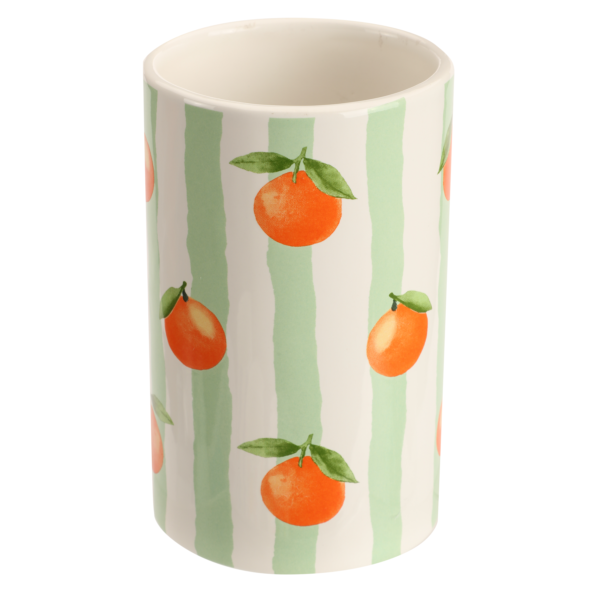 Vase en céramique motif fruits 10×10×16 cm
