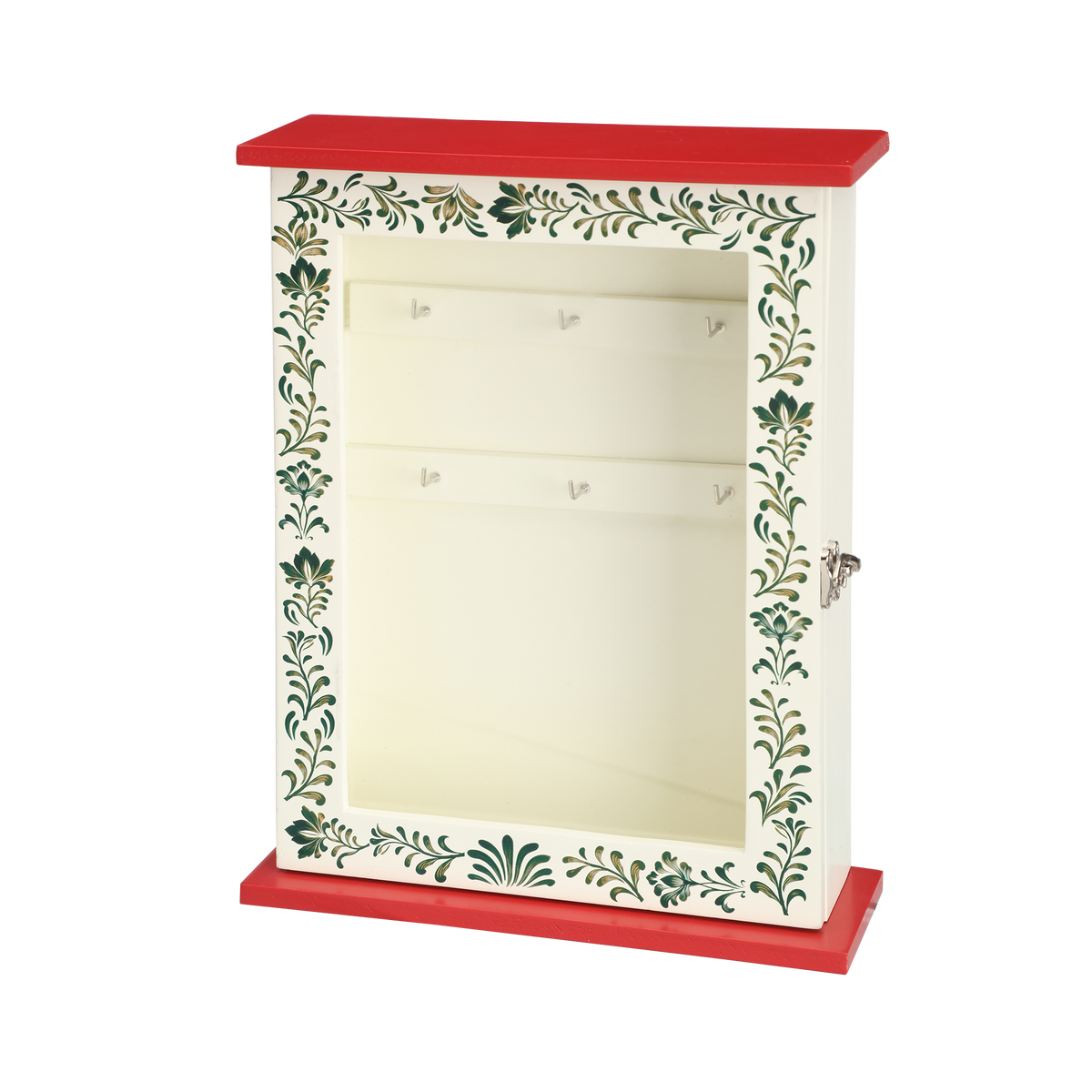Boîte à clés Déclic Home – 30 × 22 × P. 7 cm - Rouge