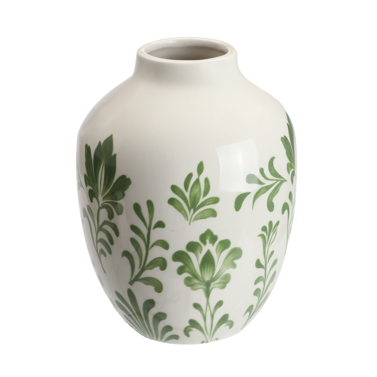 Vase en céramique Déclic Home – 15 × 15 × H. 19,5 cm - Vert