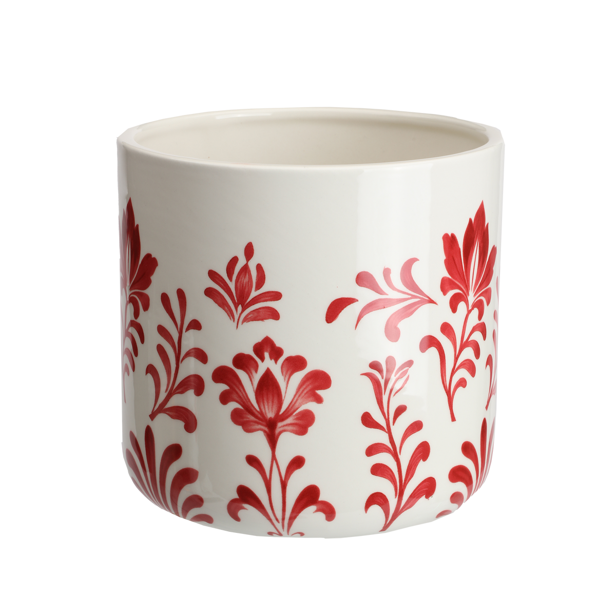 Vase en céramique Déclic Home – 16 × 16 × H. 16 cm - Rouge