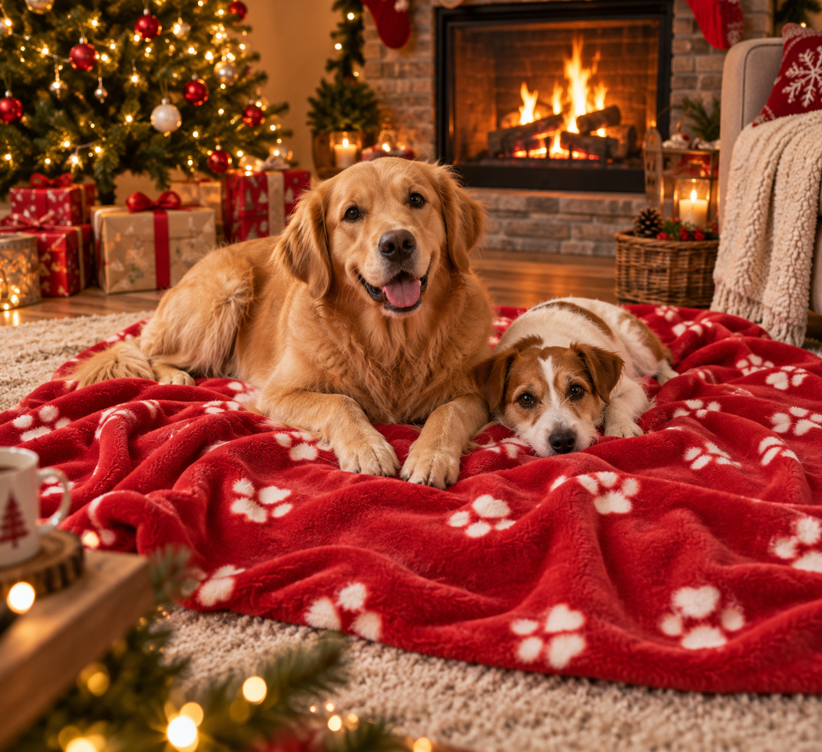 Couverture de Noël pour animaux 70 x 100 cm