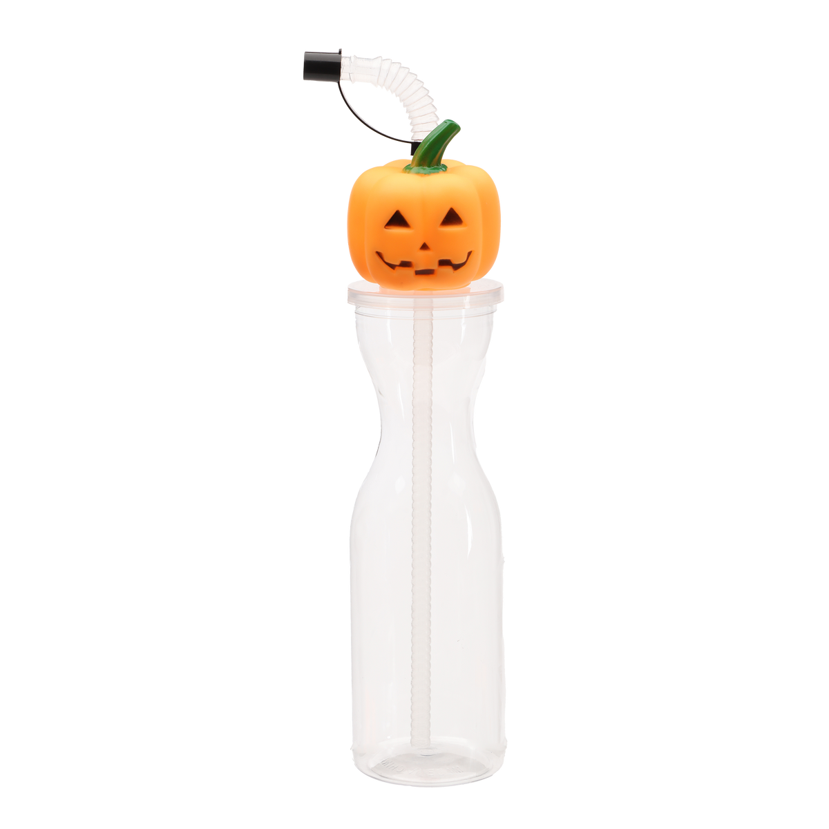 Gourde Halloween en plastique avec paille Cook Keen – 450 ml, modèles assortis