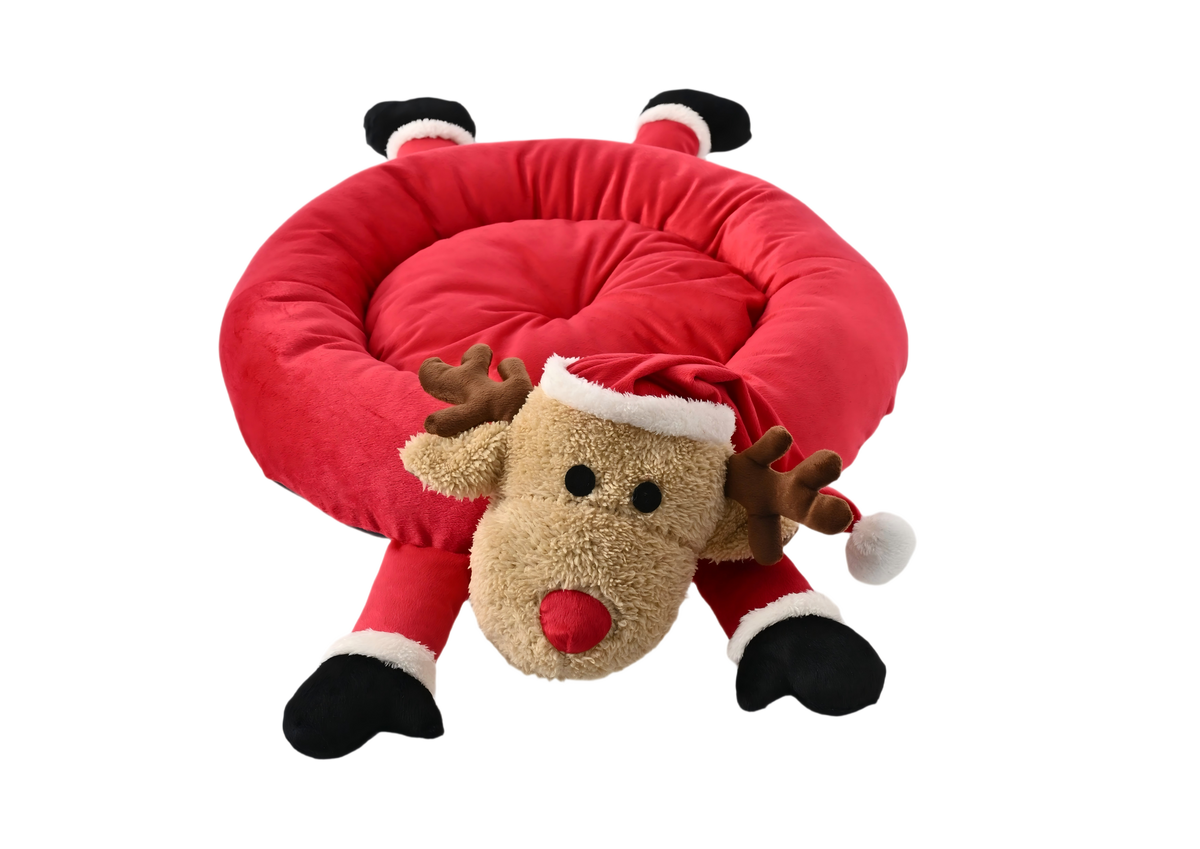 Couchage pour chien de Noël 100 x 60 x 30 cm