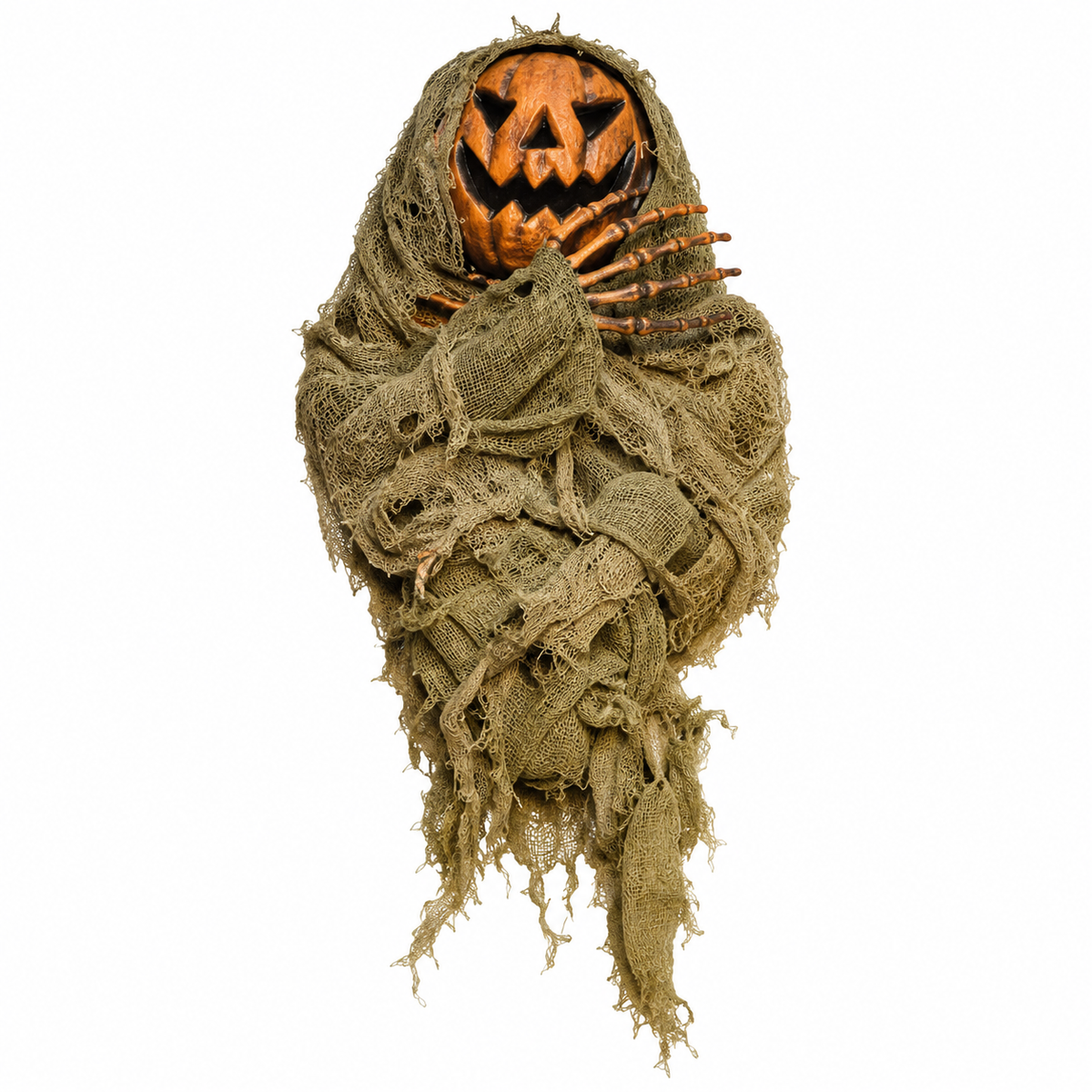 Personnage citrouille à suspendre pour Halloween – 33 × 37 × H. 182 cm