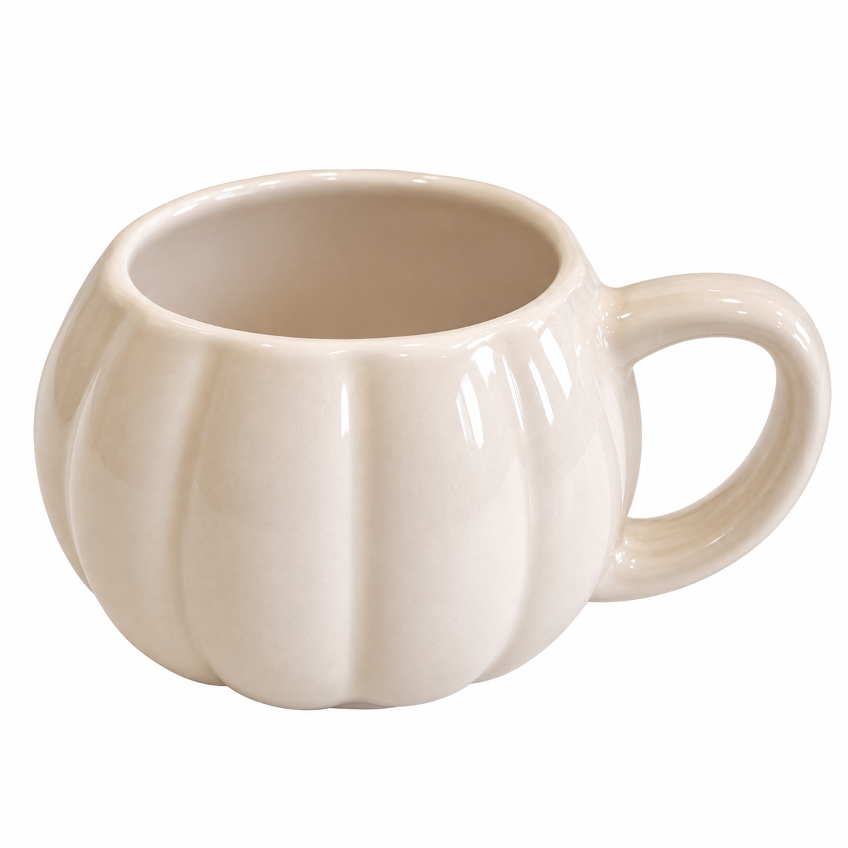 Mug citrouille en céramique grès Cook Keen – 200 ml - Beige