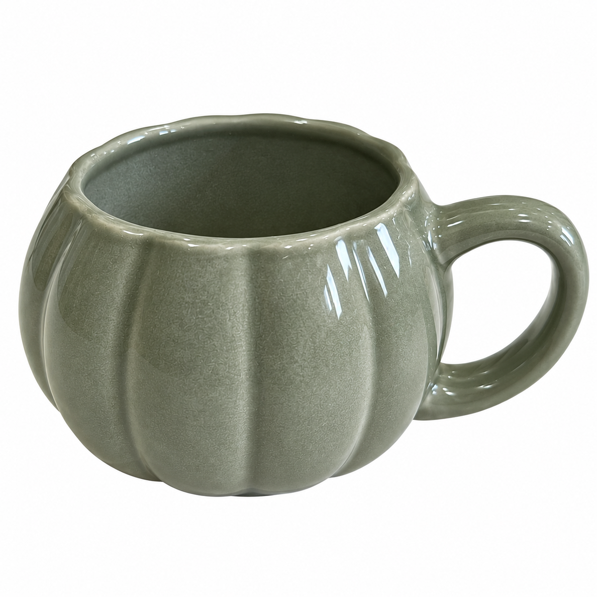 Mug citrouille en céramique grès Cook Keen – 200 ml - Vert