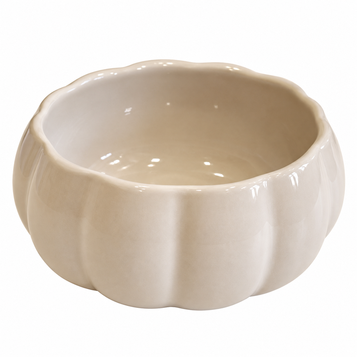 Bol citrouille en céramique grès Cook Keen – 400 ml - Beige