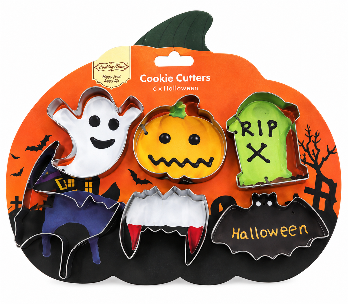 Emporte-pièces en acier inoxydable formes Halloween Cook Keen – 6 pièces