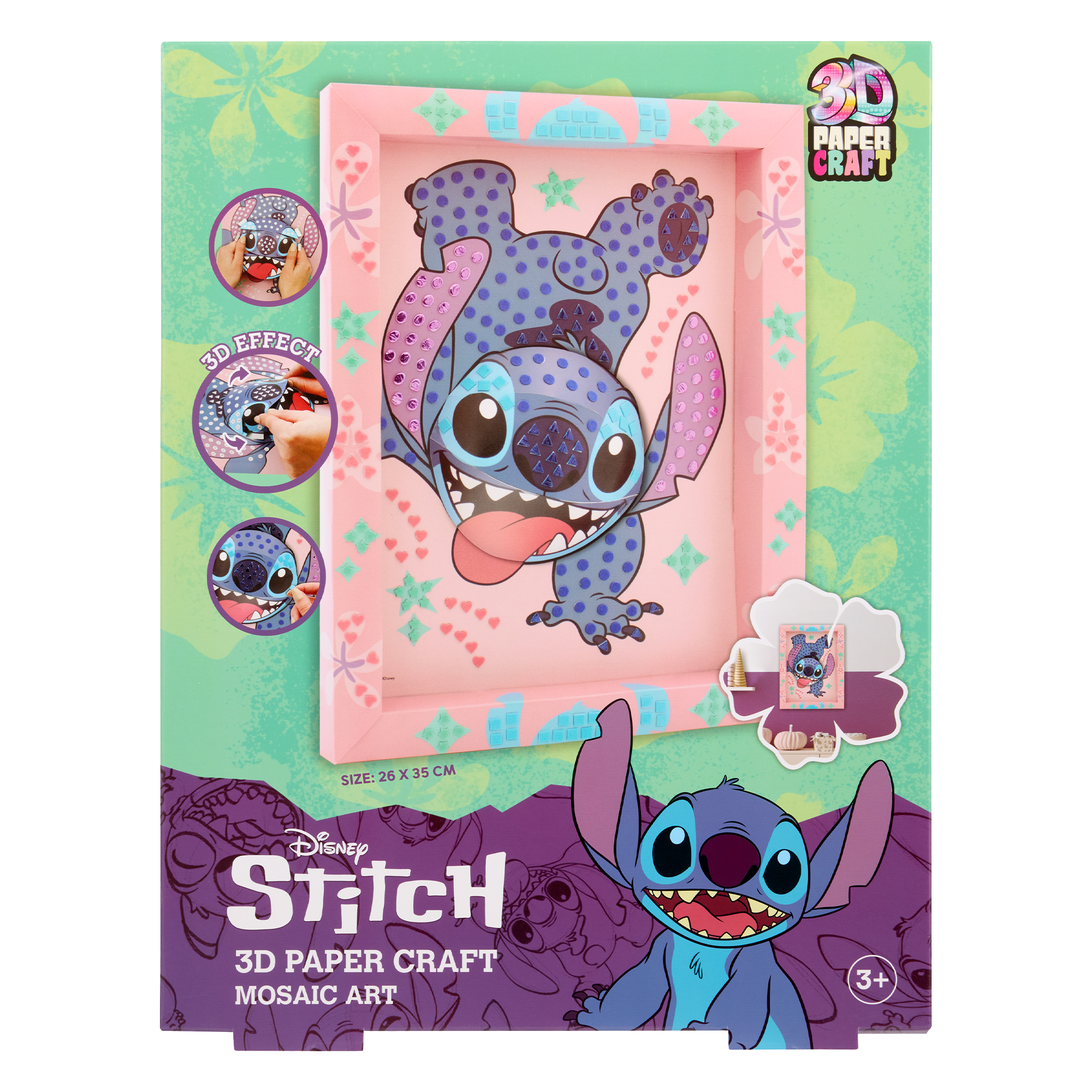 Stitch 3D papier craft mosaïque