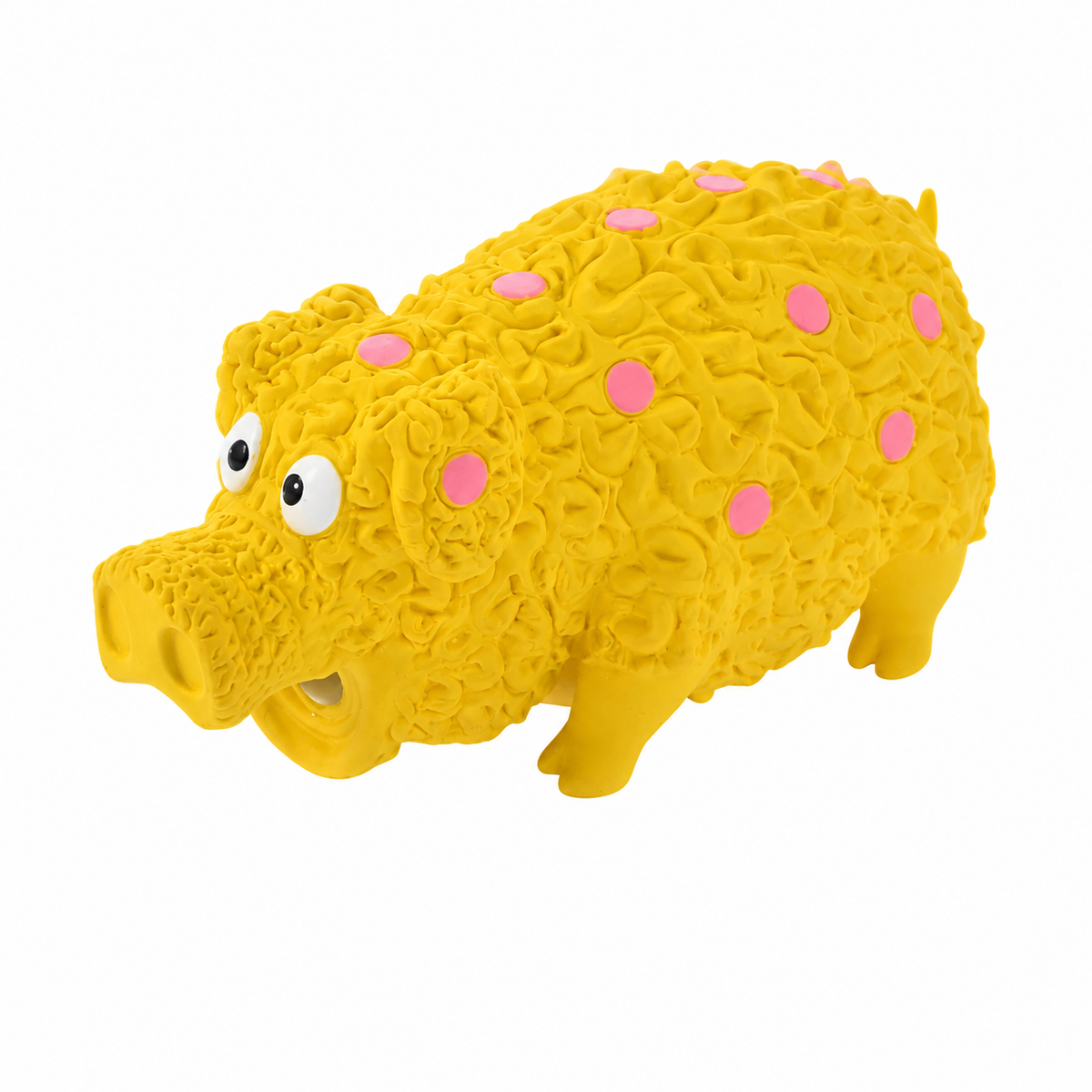 Cochon en latex  - Jaune