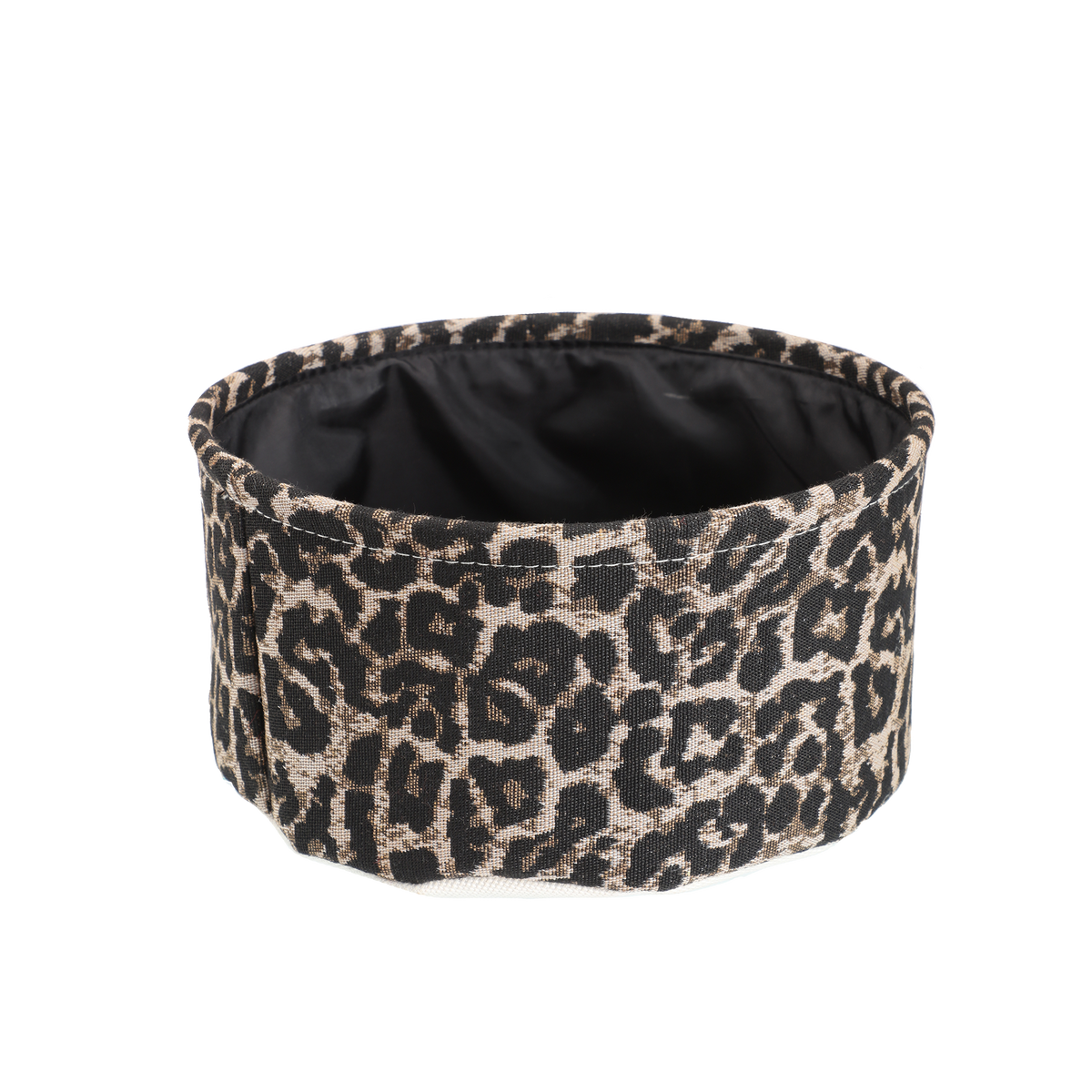 Panier rond motifs zèbre et léopard Space N Box – Ø 22 × H. 11 cm