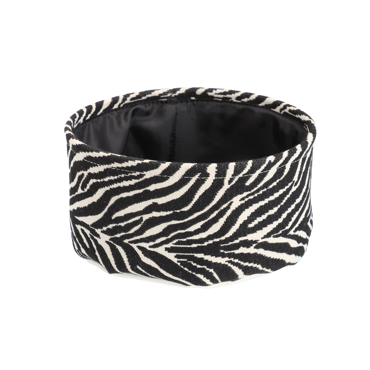 Panier rond motifs zèbre et léopard Space N Box – Ø 22 × H. 11 cm