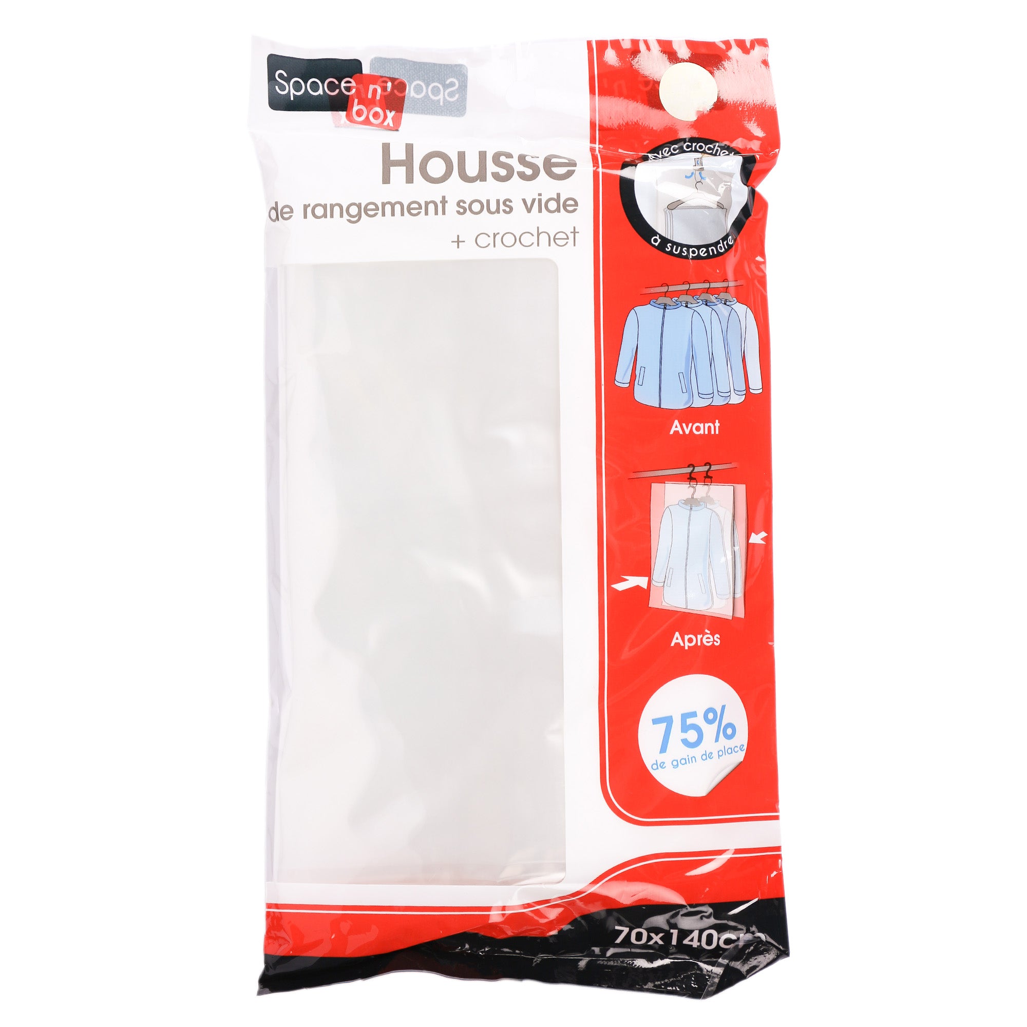 Housse de rangement sous vide + crochet