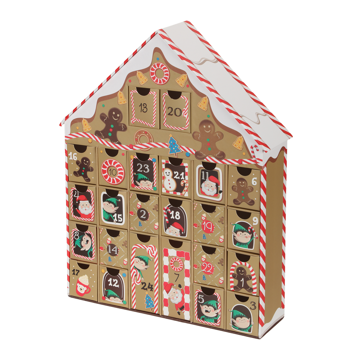Calendrier de l'Avent personnalisable  - Marron