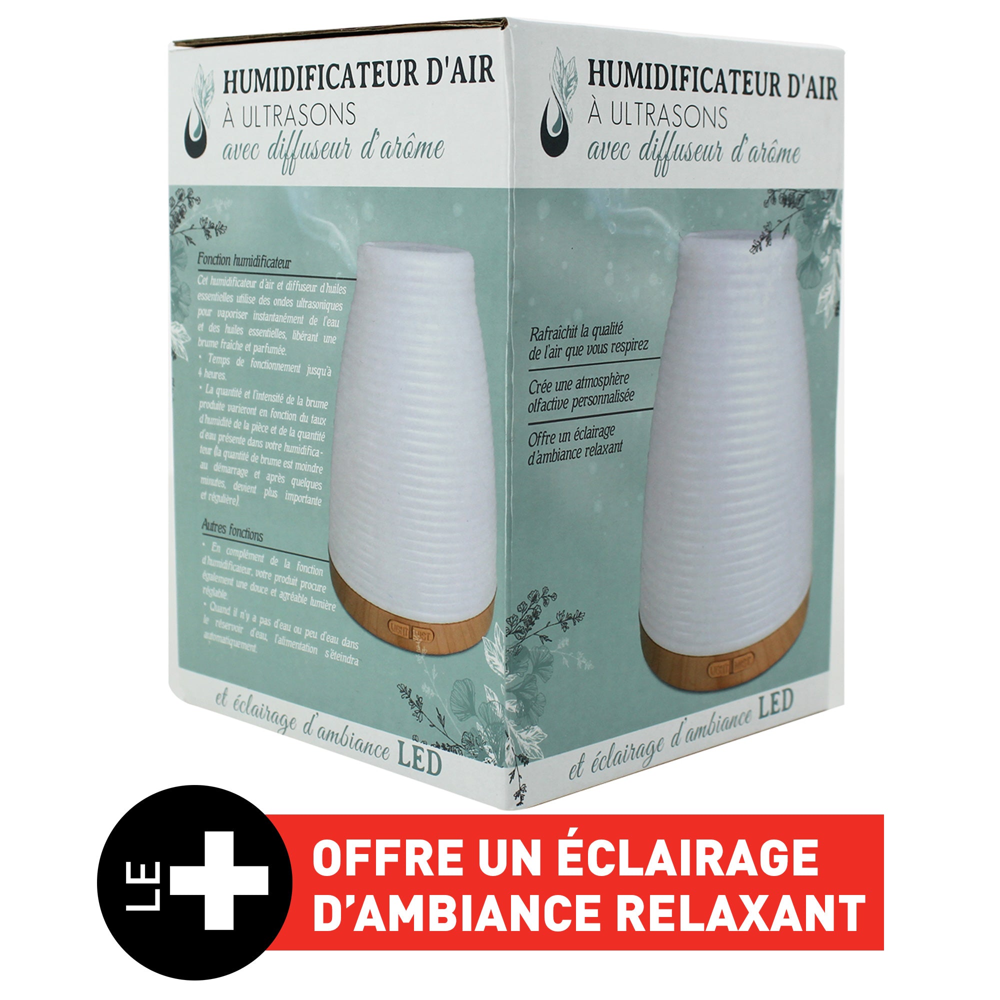 HUMIDIFICATEUR D'AIR ET DIFFUSEUR D'HUILES ESSENTIELLES