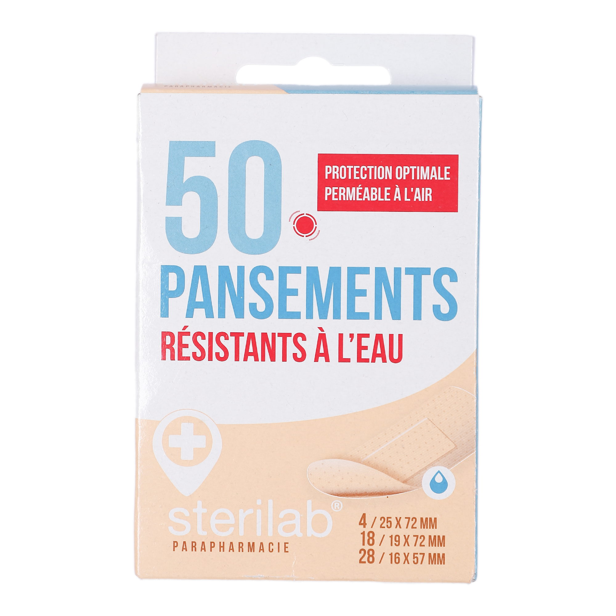 50 pansements résistants à l'eau
