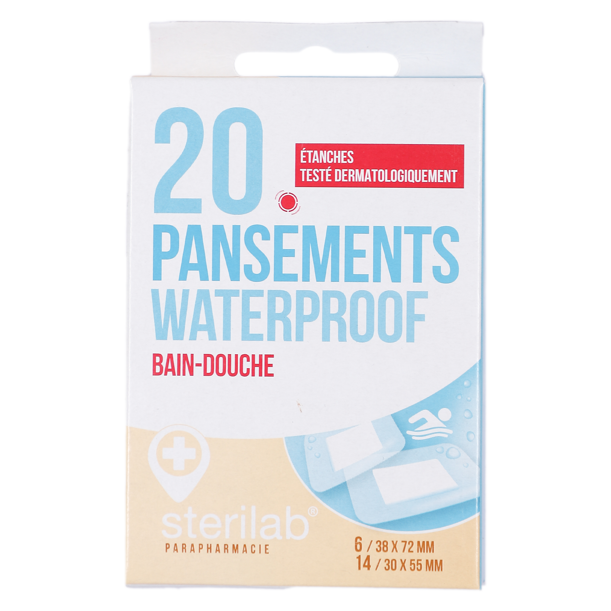 20 pansements waterproff
