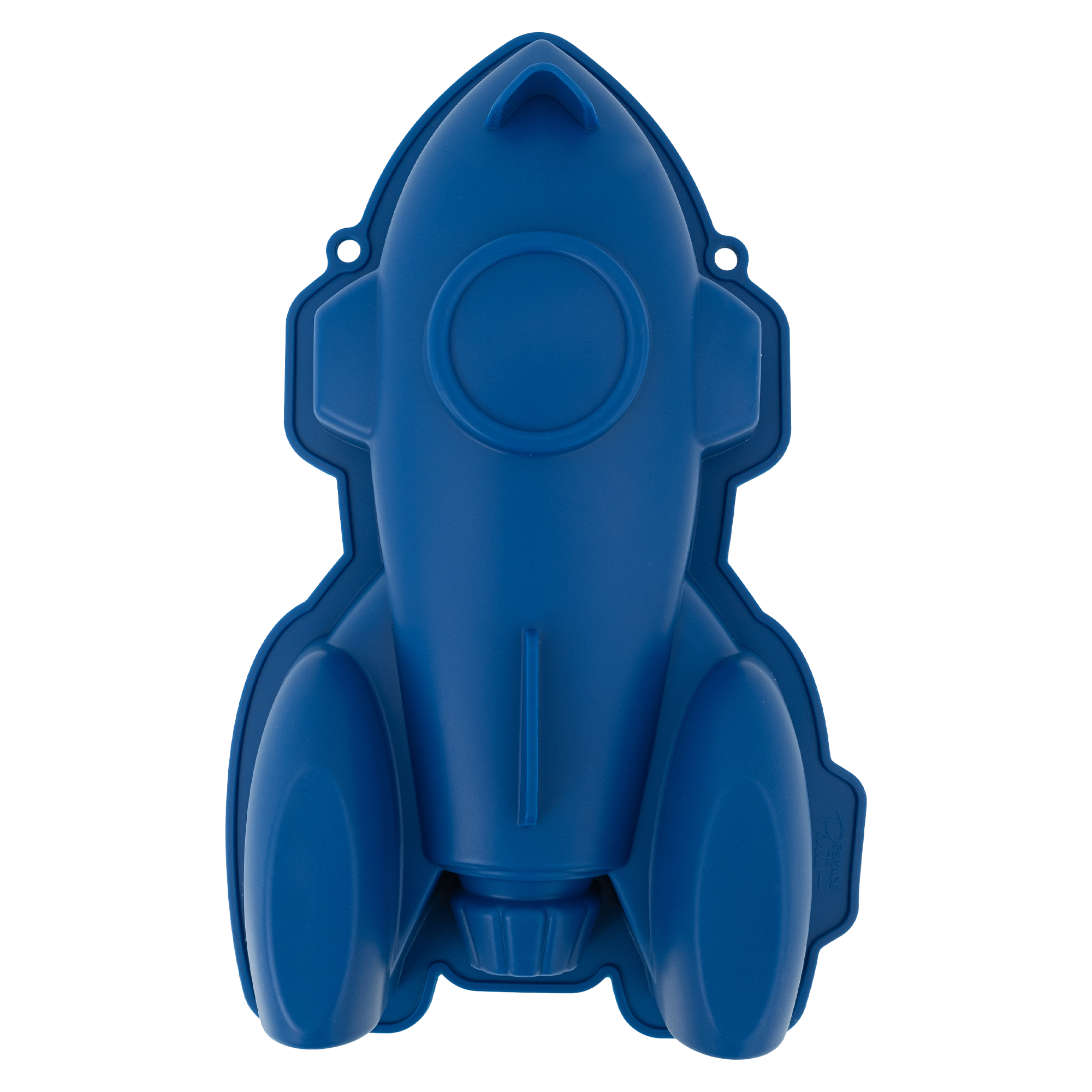 Moule à gâteau silicone fusée bleu
