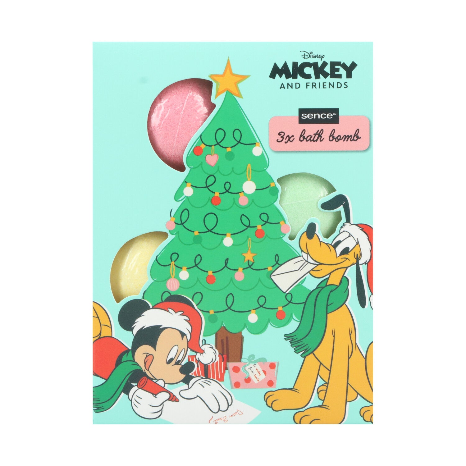 Coffret 3 boules de bain Mickey et Minnie