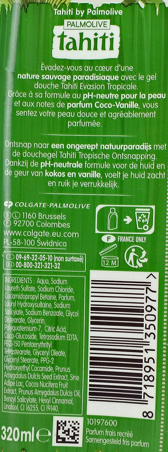 Gel douche évasion tropicale