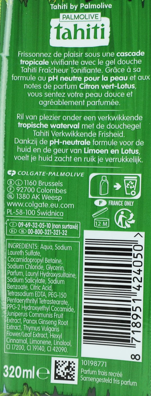 Gel douche fraicheur tonifiante