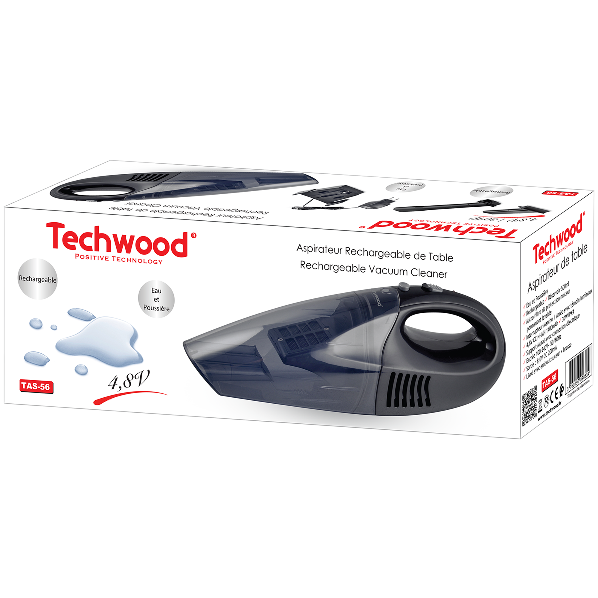 Aspirateur à main rechargeable