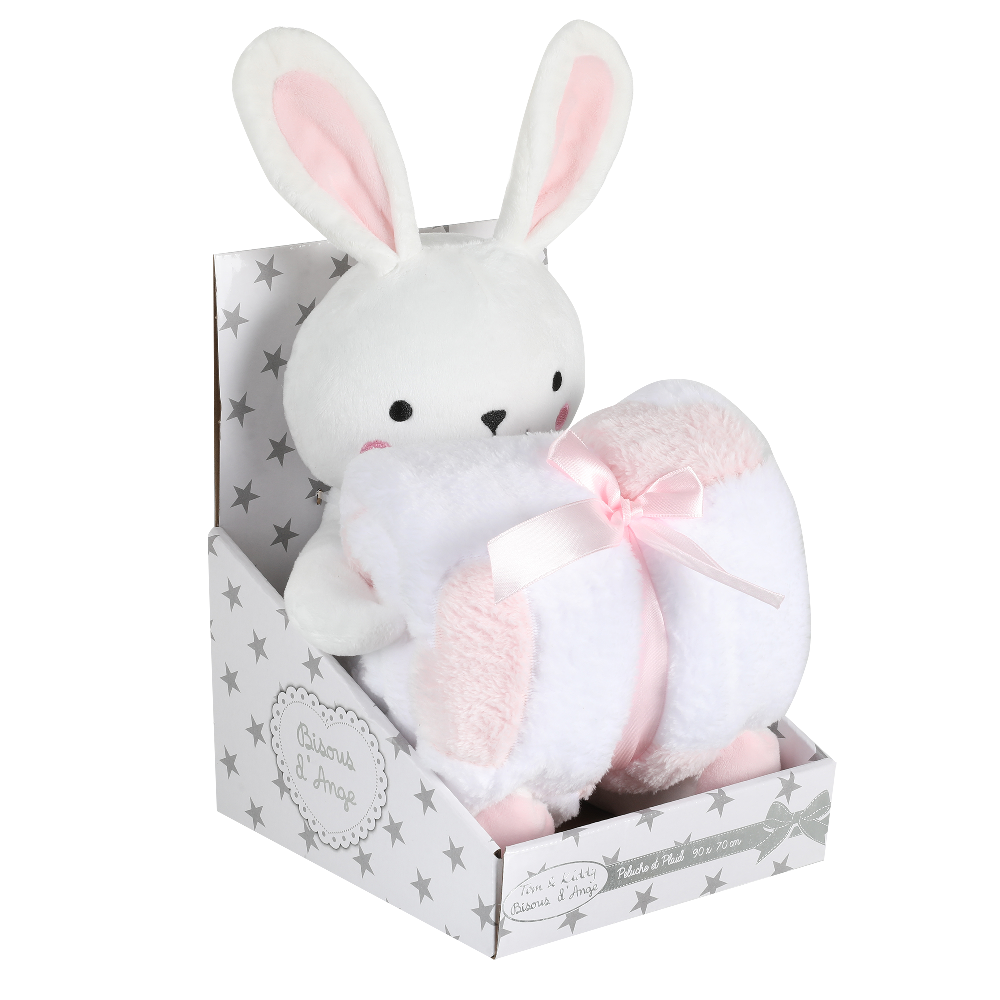 Peluche + plaid - Beige