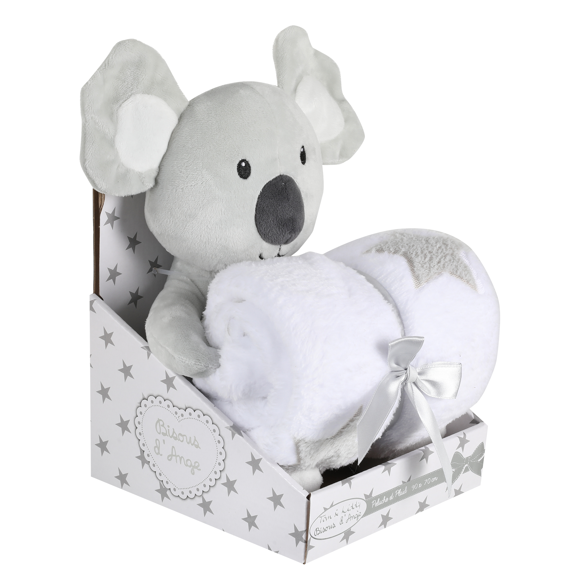 Peluche + plaid - Beige