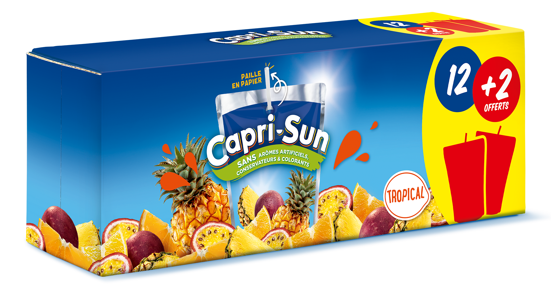 Boîte de 12 + 2 Capri-Sun Tropical