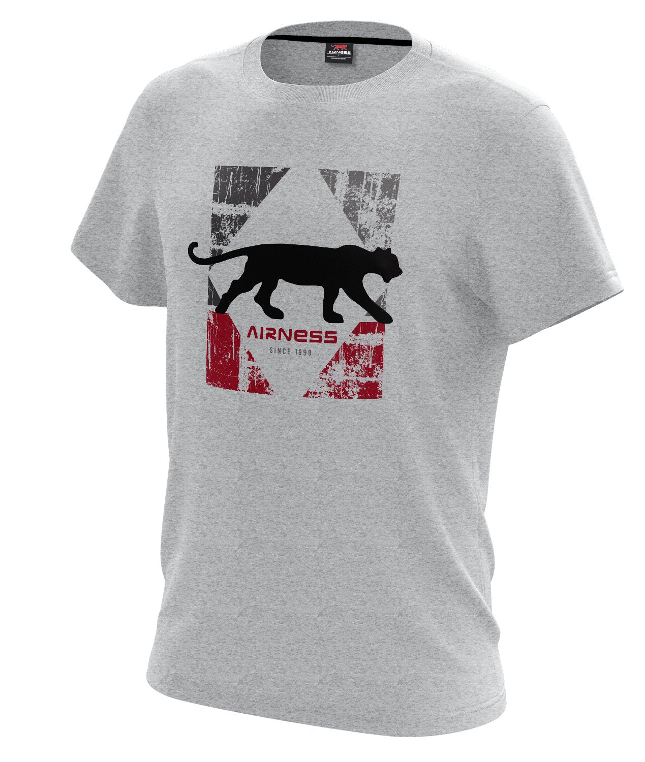 Tee-shirt col rond gris - Gris