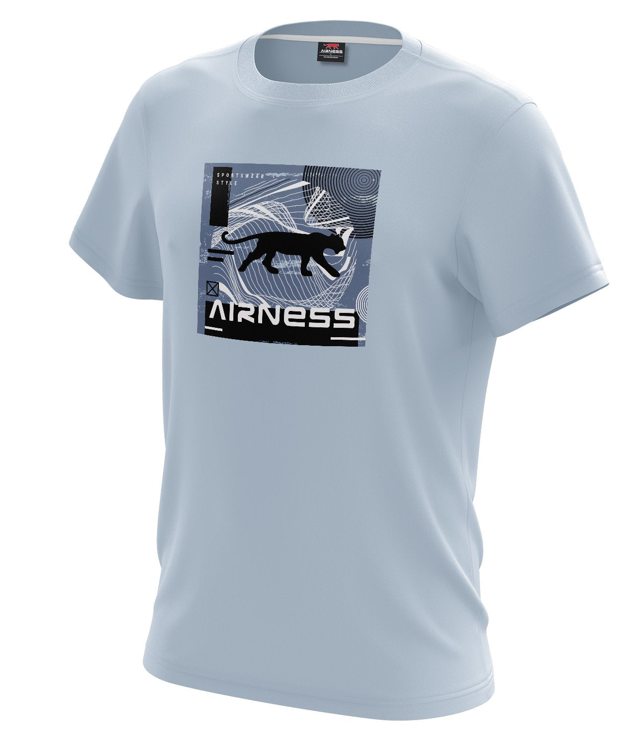 Tee-shirt col rond  - Gris