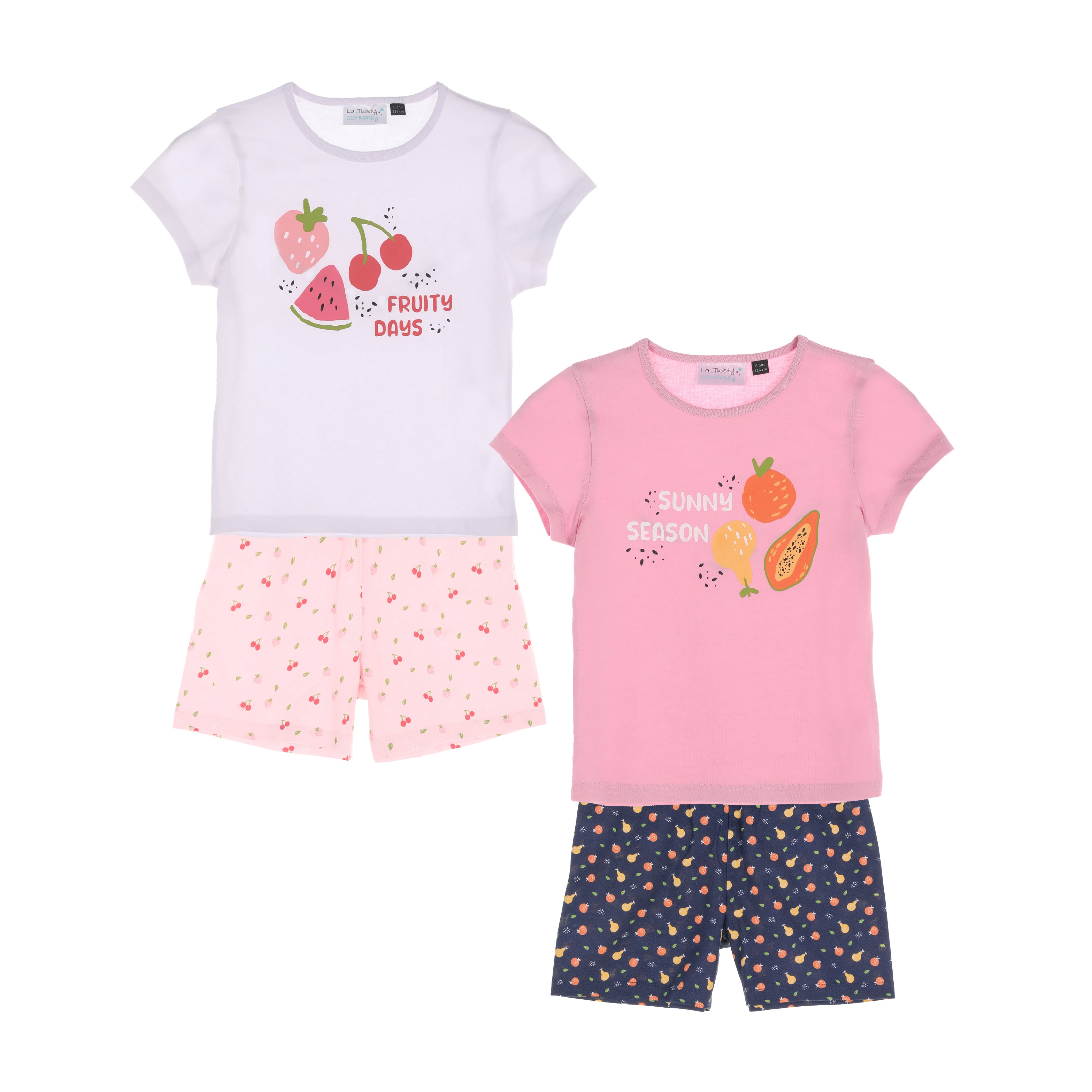 Lot de 2 pyjashorts 3/12 ans