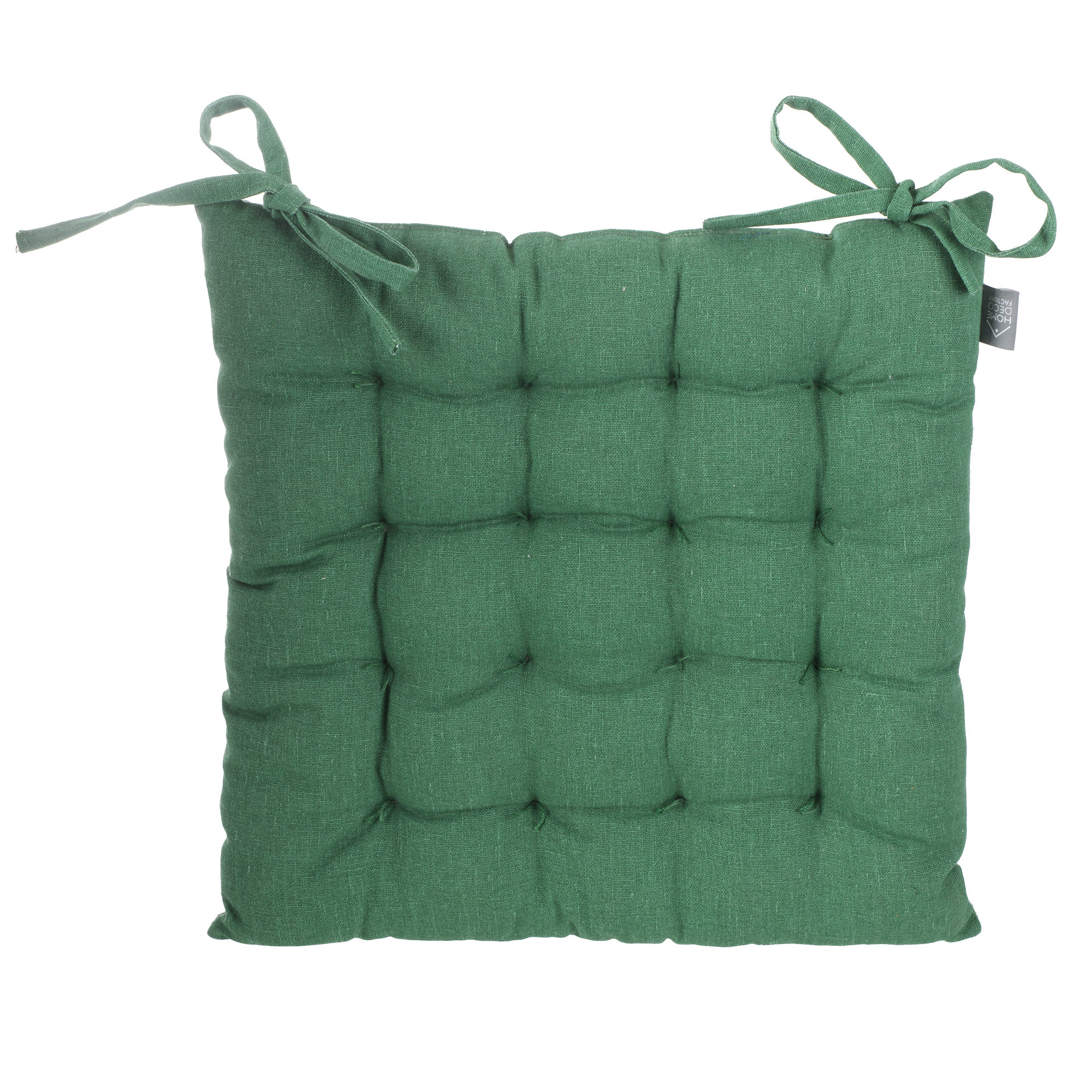Galette de chaise imprimée 40x40cm  - Vert