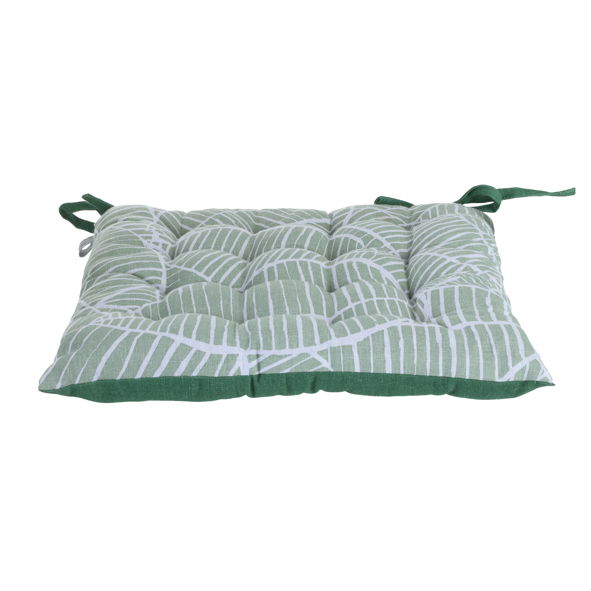 Galette de chaise imprimée 40x40cm  - Vert