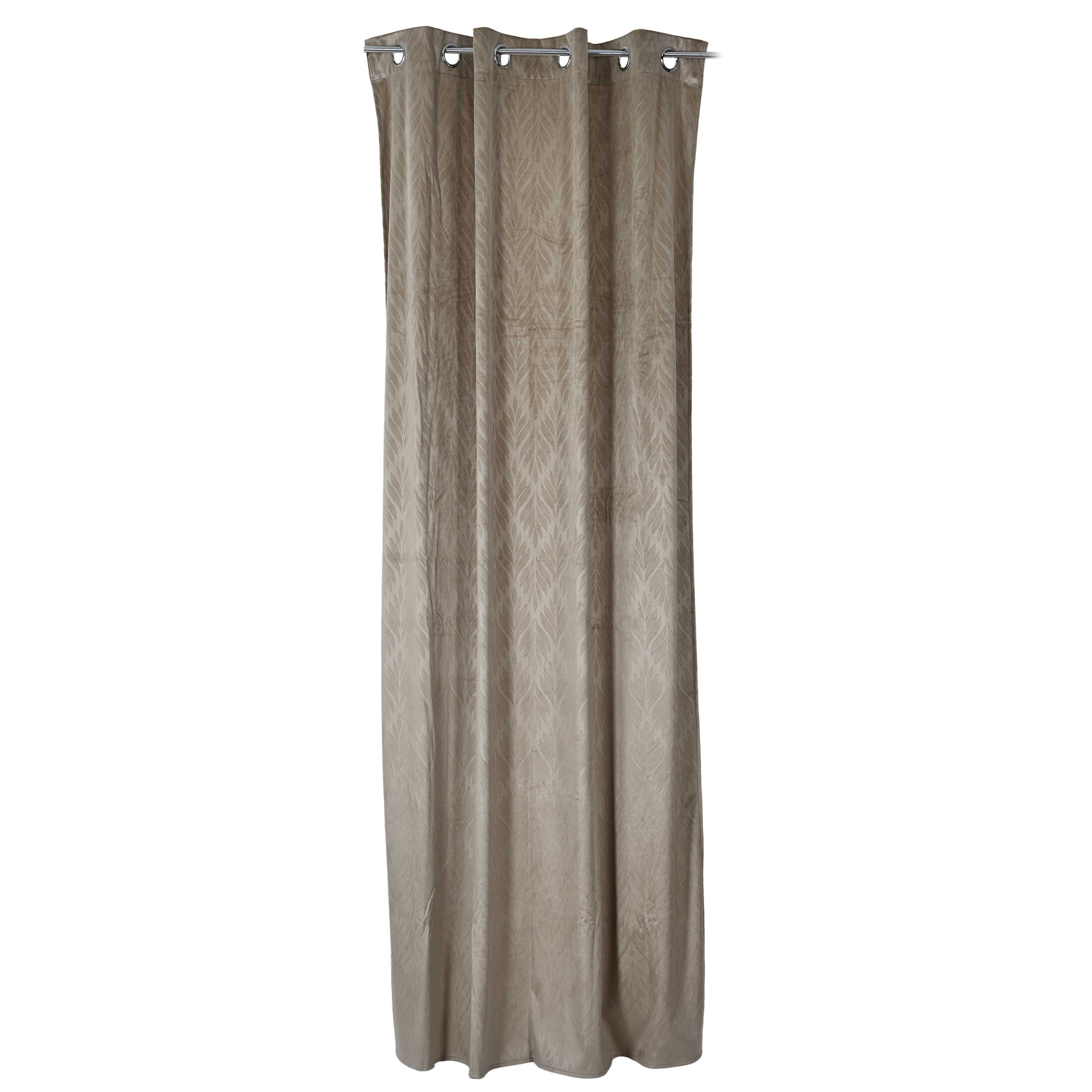 Rideau en velours - Marron