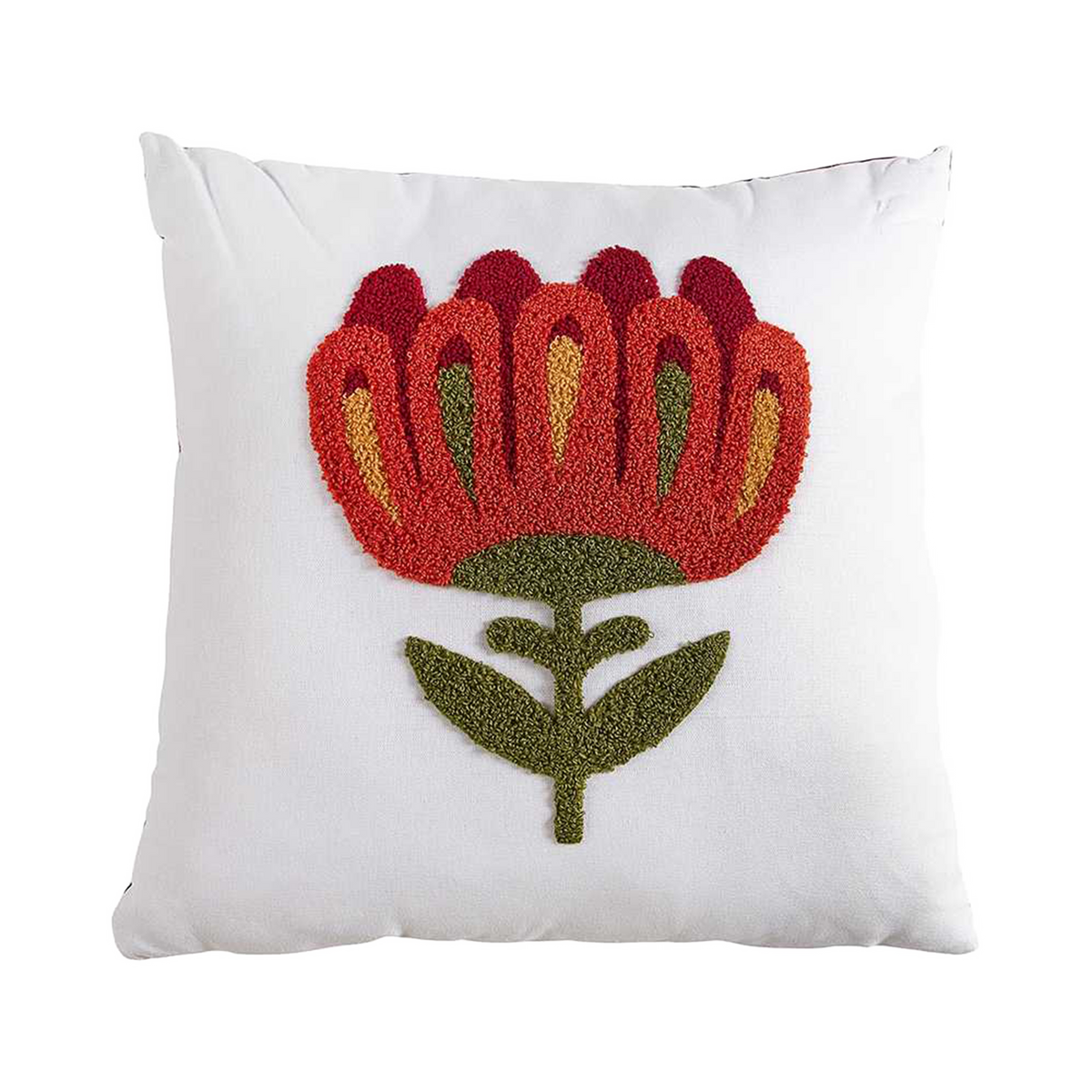Coussin tufté 40 × 40 cm - Vert