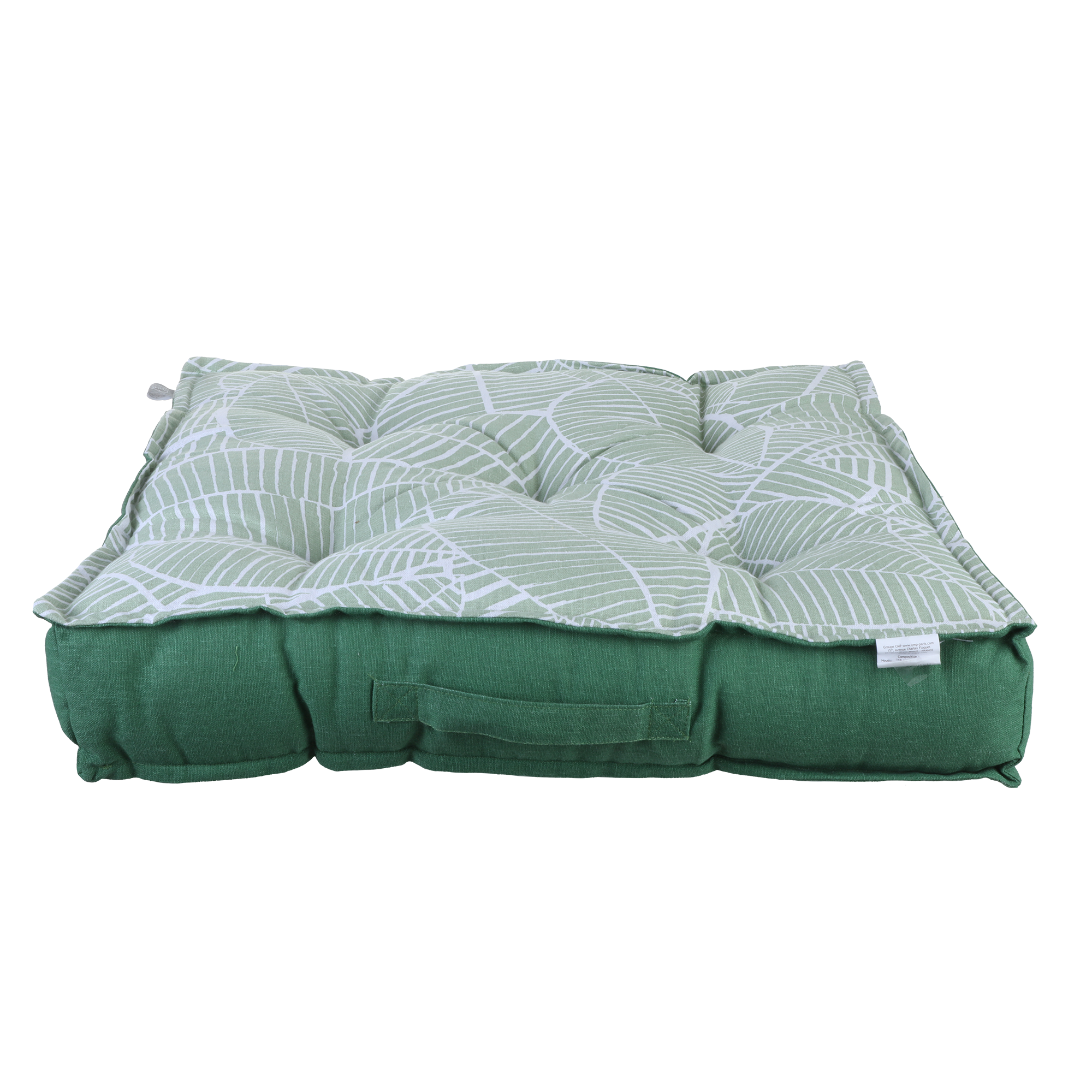 Coussin de sol imprimé 60x60cm - Vert