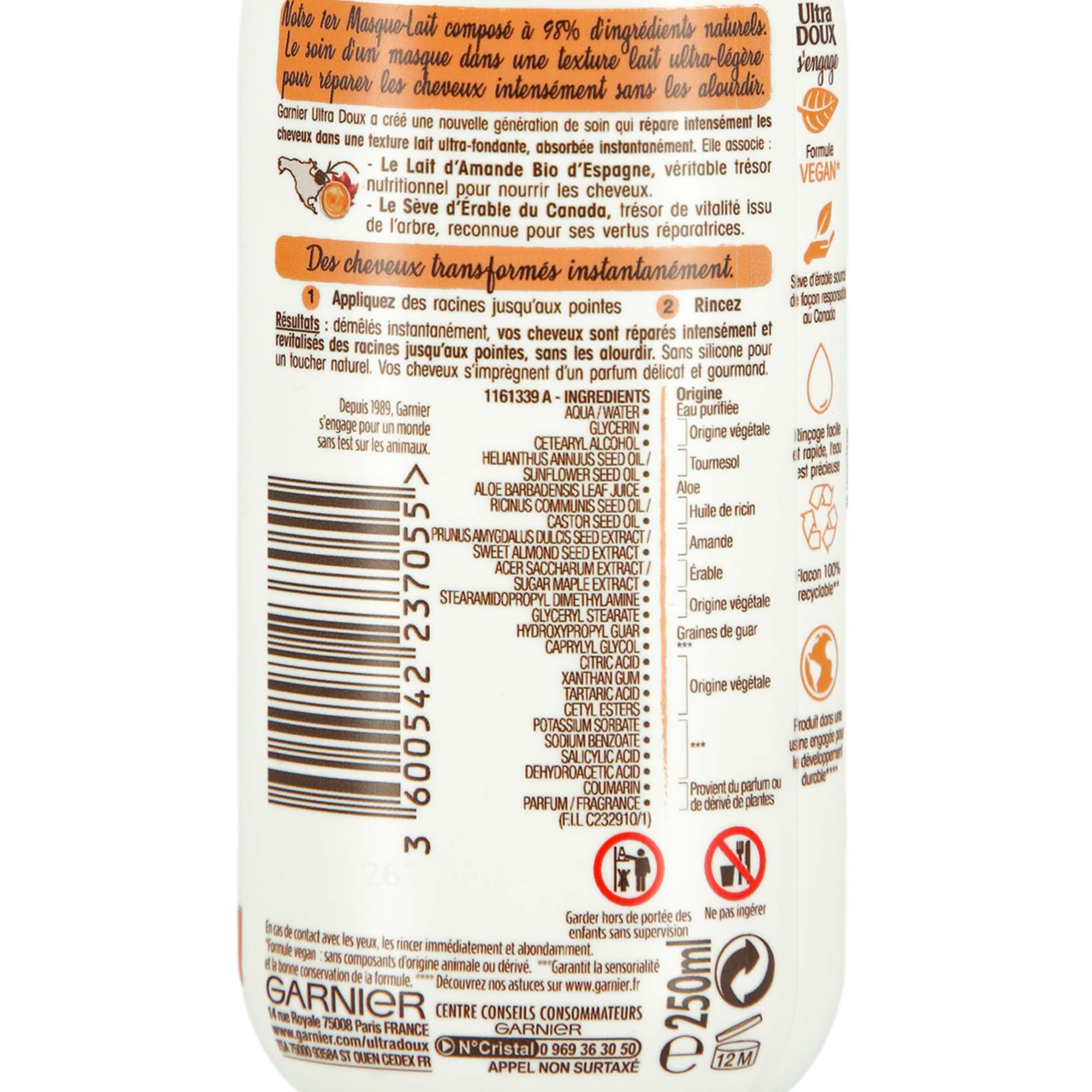 Masque-lait érable guérisseur
