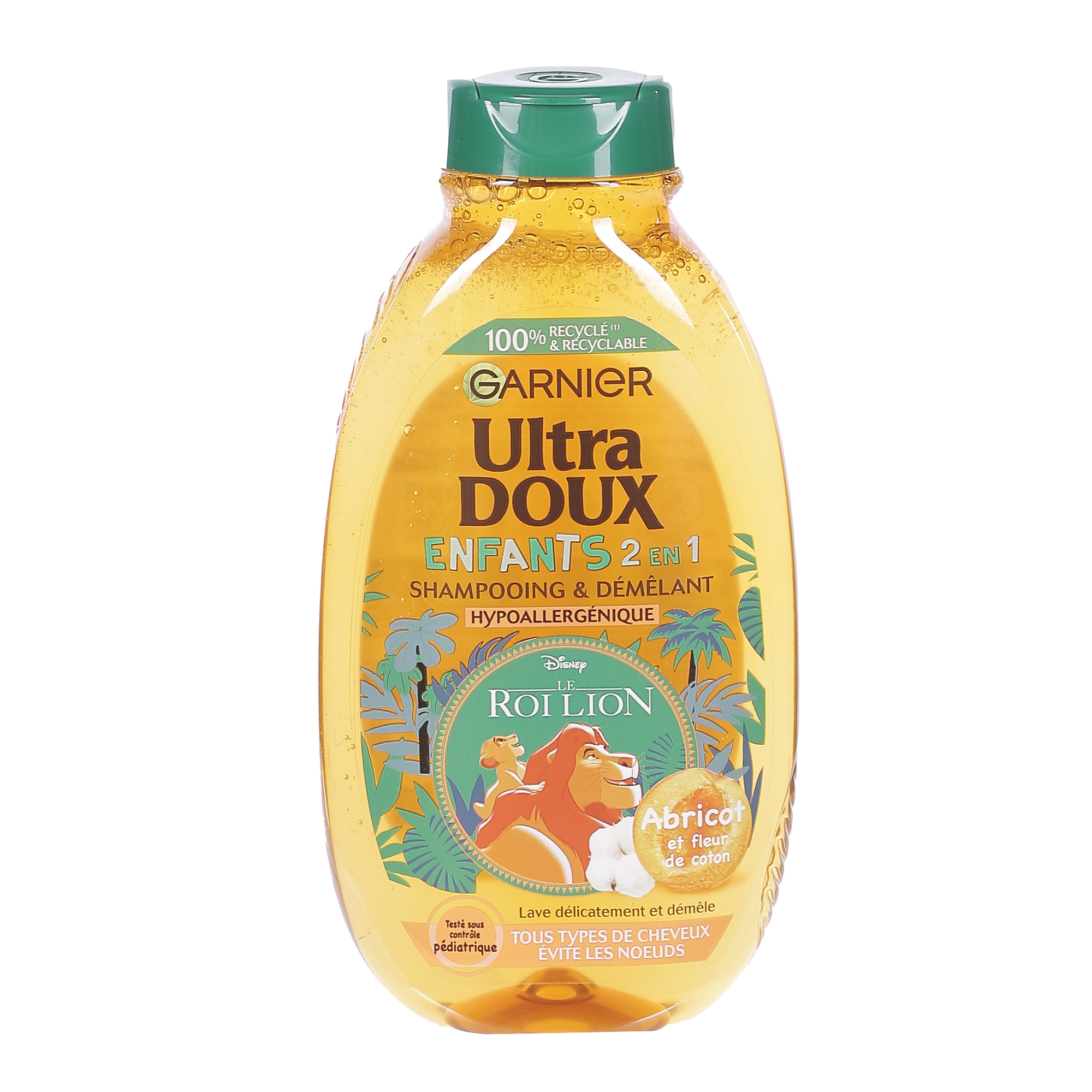 Shampoing 2 en 1 enfant abricot et fleur de coton