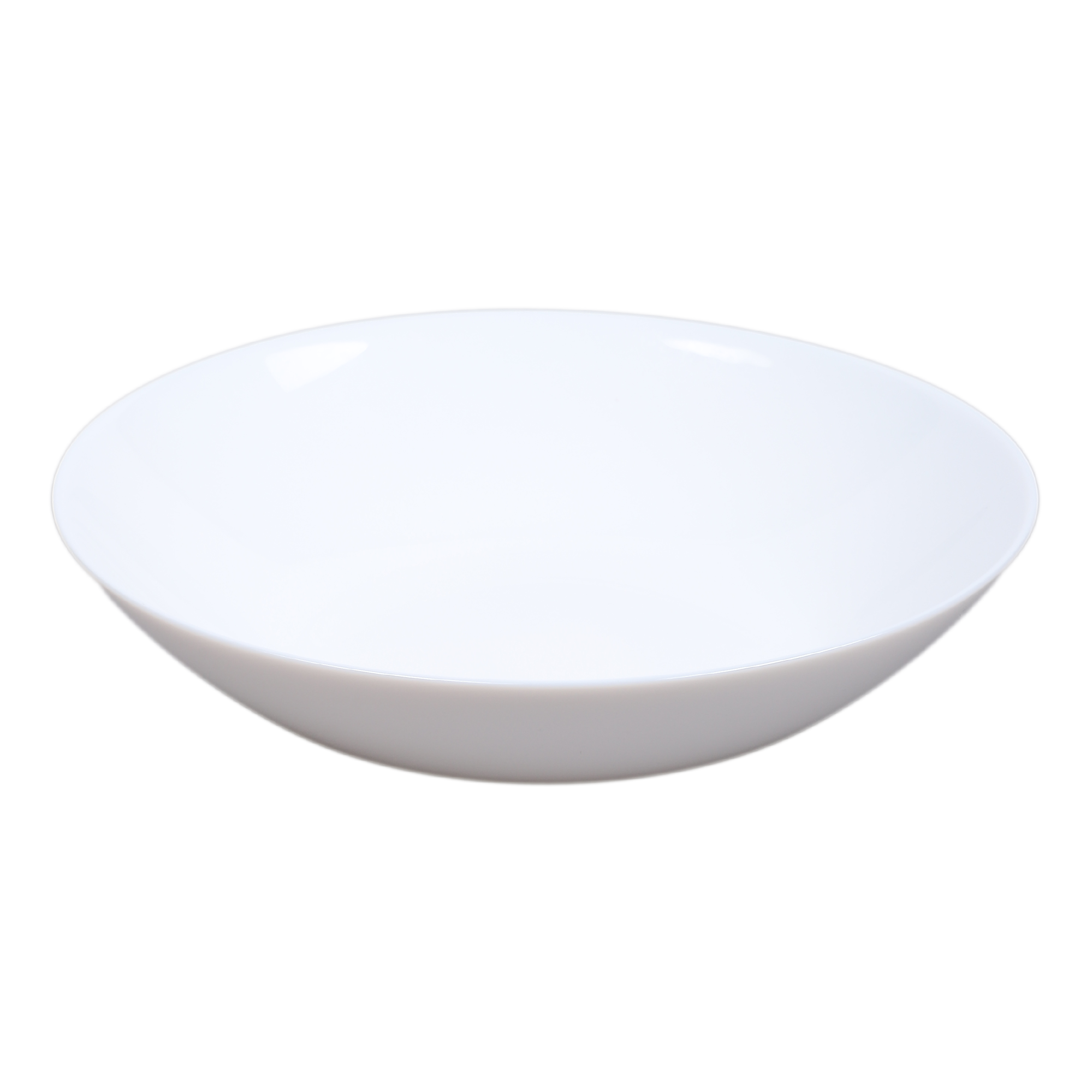Assiette creuse blanche opale zelie