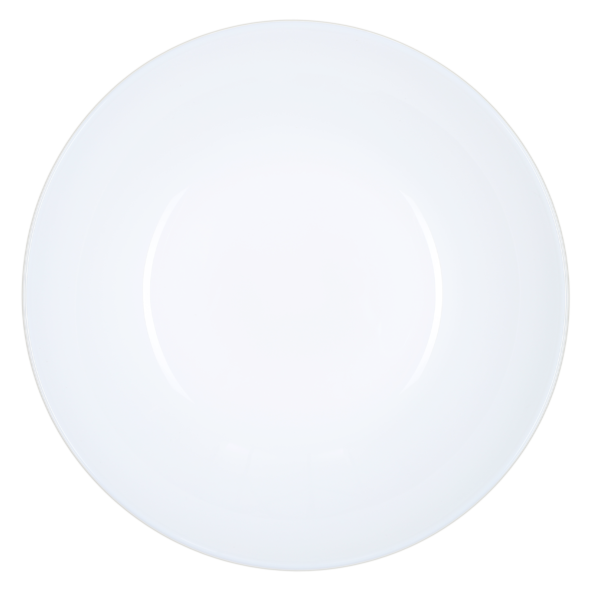 Assiette creuse blanche opale zelie