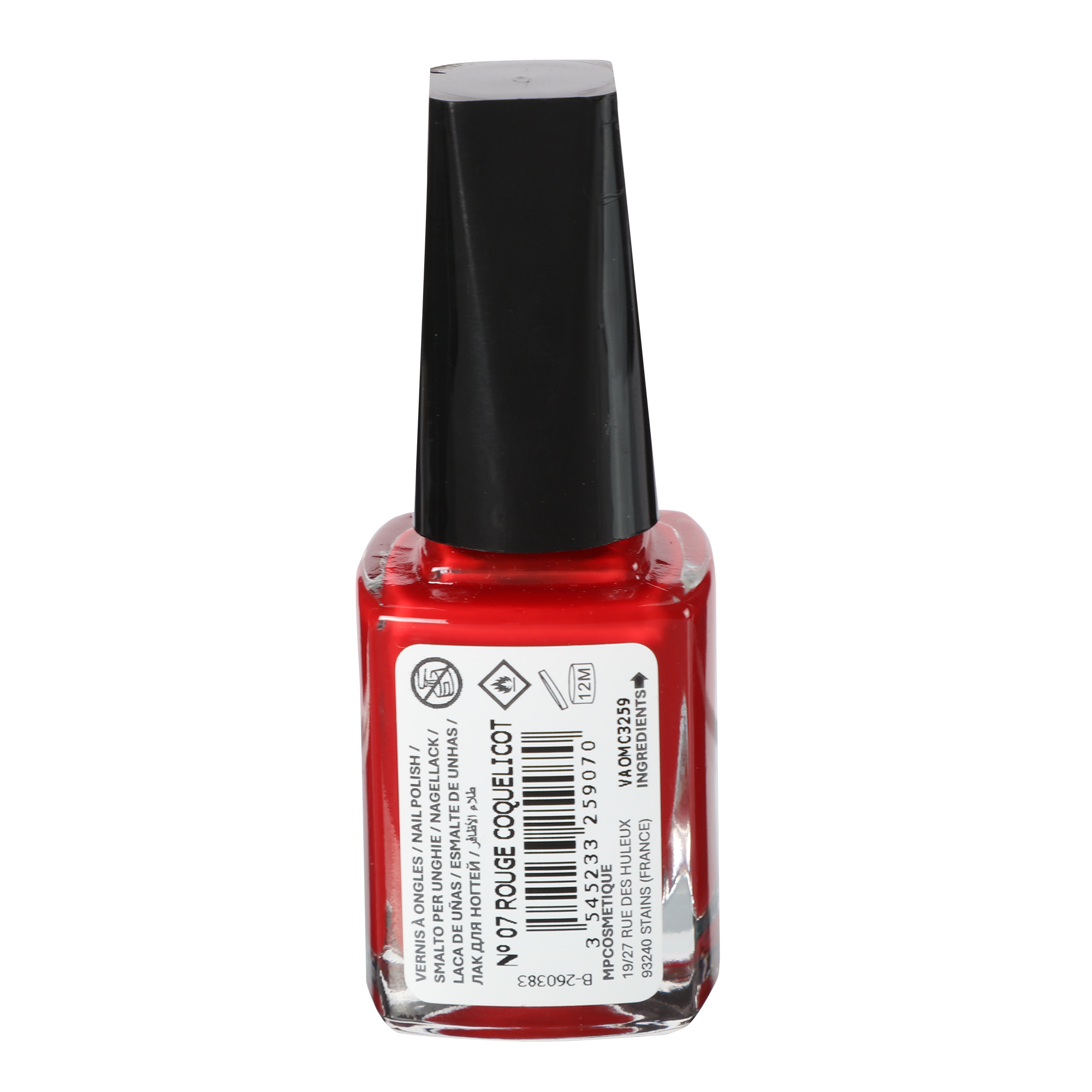 Vernis à ongles coquelicot
